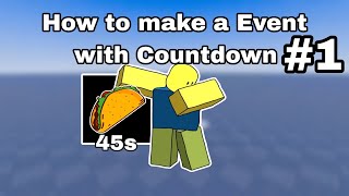 How to make Event with countdown in studio lite