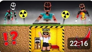 We created Bunker secur me in Minecraft [Ejaz Game 1k ]