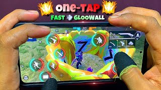 4 Finger Hud Setting⚙️OneTap🔴Handcam Gameplay⚡️Free Fire🔥Control Settings