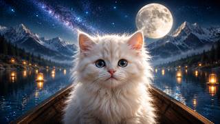Dreamy Cozy Kitten Lullaby Vol.2 🌙 Starlit Lake | Peaceful Music Box