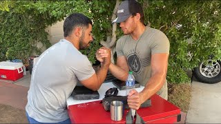 ARMWRESTLING TRAINING!! #westsidearms w/ MiguelOrtega WayneArceneaux MichealBrugger AlexMcManus