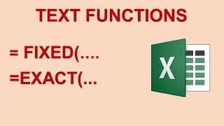#29 MS Excel Exact & Fixed Function | Rounding Values | Matching Data in Two Columns | 2020