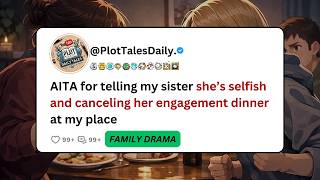 AITA for telling my sister she’s selfish and canceling her engagement dinner at... | Reddit Stories