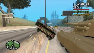 6 Star Wanted Level - Riding across the map in a BP/DP/EP/FP Tampa - GTA San Andreas