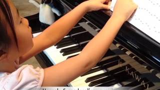 Hannah, 5, completes solfege exercise