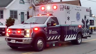 South Shore Hospital Ambulance 12 Responding in Weymouth, MA
