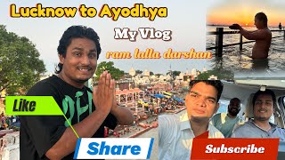 Lucknow to Ayodhya || Ram Lala Darshan 🙏|| #rammandir #ayodhya #masti #myvlog #explore #tranding ￼