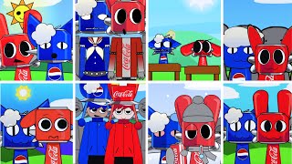 Incredibox - Sprunki but ONLY COKA and PEPPIE in ALL Different Mods