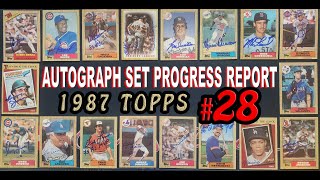 1987 Topps Set Autograph Update 28 - 5 Cards Including ICONIC '87 TOPPS A's Sluggers - Check It Out!