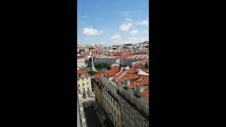 Santa Justa Lift View, Lisbon, Portugal 