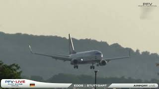 SunExpress Boeing 737-8HC from AYT to STR - live airport clips