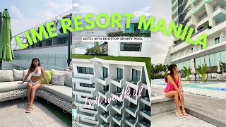 LIME RESORT MANILA HOTEL STAYCATION 2023 💚 (what to expect, hotel review, girls staycation)