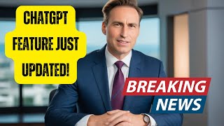 Breaking News - New ChatGPT Upgrade to Customize Your ChatGPT! (3 minute video)