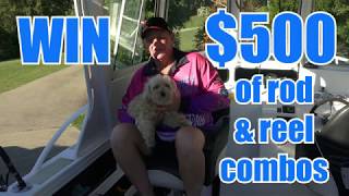 $500 GIVEAWAY rod & reel combos package exclusive to our subscribers