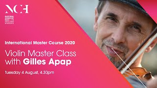 Violin Master Class with Gilles Apap - International Master Course 2020