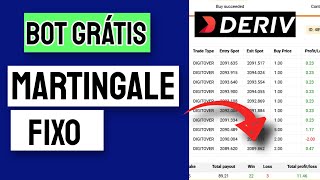✅ BOT DERIV GRÁTIS - ESTRATÉGIA MARTINGALE FIXO - DERIV BOT FREE DOWNLOAD