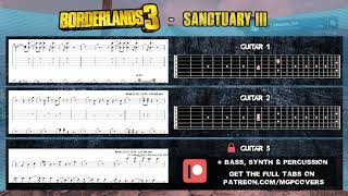 Borderlands 3 - Sanctuary 3 Theme | Full Tabs - Guitar Lesson (Guitar Pro)