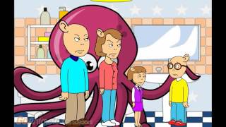 Arthur Scares DW With A Giant Octopus and Gets Grounded