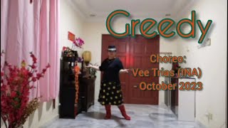 Greedy - Line Dance (Vee Trias (INA) - October 2023) - demo