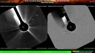 The Sun Now - CME Impact Possible 31 March or Early 1 April