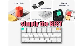 NuPhy Air75 V3 Wireless Mechanical Keyboard with Red Nano Switches plus Beech Mono Wrist Rest