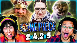 ONE PIECE (LIVE ACTION) S2 EPS 4–5 REACTION! –DINOSAURS, GIANTS & MR. 3 ATTACK!