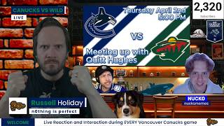Canucks vs Wild | Live Play by Play, Reaction and Interaction | Battle of the Pacific Basement