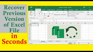 Recover Previous Version of Excel File in Seconds (No Backup Needed) | Excel Tech & Tricks