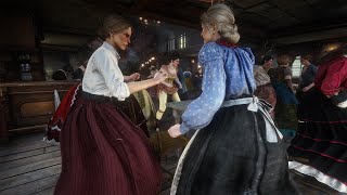Ladies Fight Club Saloon Brawl 2 Red Dead Redemption 2 NPC Fights