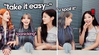 LE SSERAFIM casually spoils their new album 'EASY' (ft. Sakura & Kazuha panicking)