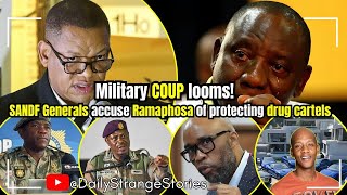 Angry SANDF Generals accuse Ramaphosa of protecting drug cartels as Military Coup looms