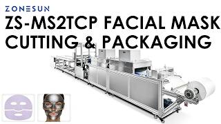 ZONESUN ZS-MS2TCP Automatic Hydrogel Gel Facial Mask Cutting Machine Sheet Mask Making Machine