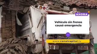 Garbage truck lost control and ended up inside a house in La Candelaria | Emergencies