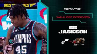 GG Jackson Walk off Interview | Grizzlies vs. Jazz