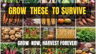 20 Crops to Grow To Survive Difficult Times!