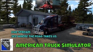 American Truck Simulator, Truck simulator Live stream, Open world.