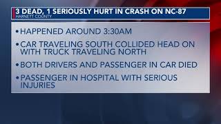 3 dead, 1 seriously hurt in NC-87 crash