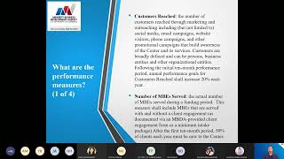 Pre Application Conference  Business Center Competition Measuring Success