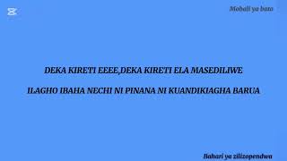 CHARONYI WASI LYRICS - HABEL KIFOTO & MAROON COMMANDOS