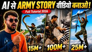 How to Make AI Army Story Videos? 🔥 Free AI Video Generator Tutorial (2026)