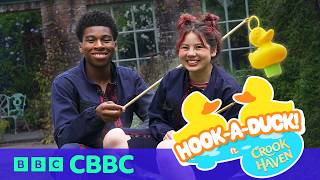 Can The Crookhaven Cast Rap?! | Amari Bacchus and Aerona Shi's Hook-a-Duck Challenge | CBBC