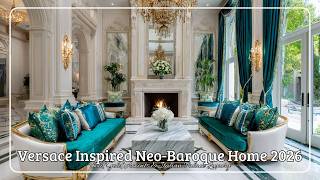 Versace Inspired Neo-Baroque Home 2026 ✨ Bold Gold Accents & Italian Palace Luxury