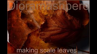 How To make realistic  scale leaves from tissue paper