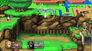 Super Smash Flash 2 Battles - Link VS Dark Link