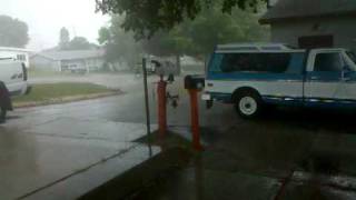 Hail in Bismarck North Dakota
