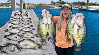 We Fished HORRIBLE WEATHER For an AMAZING BITE! -- The FALL SLABS Were STACKED! (Catch, Clean, Cook)