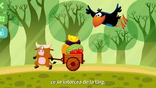 Corbul păcălit de vulpe - Desene pentru copii .