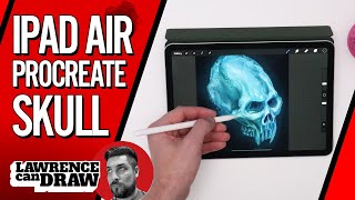 iPad Air Procreate Drawing 💀 Alien Skull