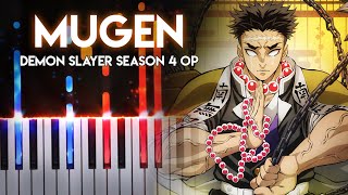 Mugen (夢幻) - Demon Slayer: Kimetsu no Yaiba Season 4 OP | Piano Visualiser
