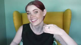 #22191 Solid Natural Queensland Boulder Opal Silver Ring - Green Flecks by Ms. Kerin